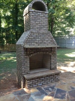 Custom outdoor Fireplace GA