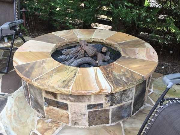 Fire Pit with Gas Logs in Sandy Springs GA (1)