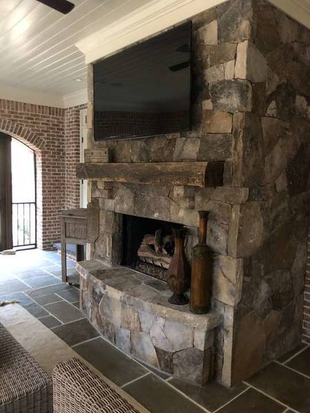 TN Fieldstone Fireplace in Suwanee, GA (1)