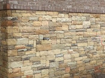 Stone and Brick Wall in Canton, GA