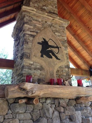 Lodge Fireplace in Madison County, GA