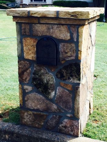 stone mailbox