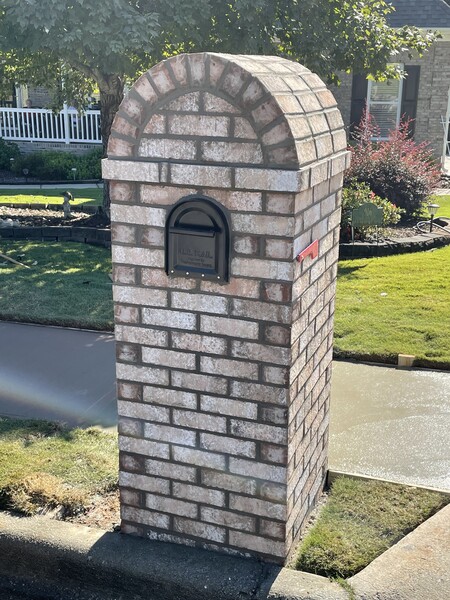 Radius Top Brick Mailbox in Loganville, GA (1)