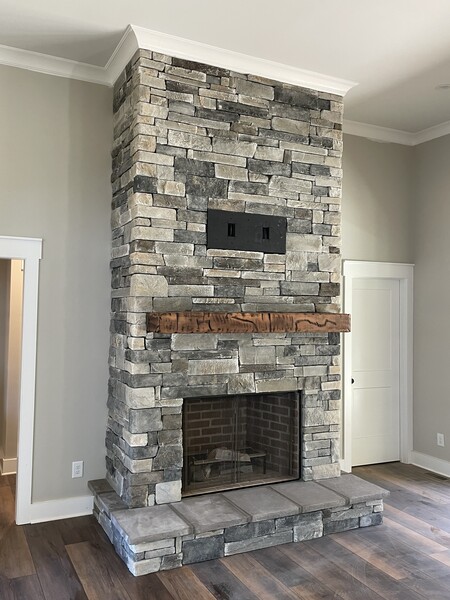 Stone Fireplace in Watkinsville, GA (1)