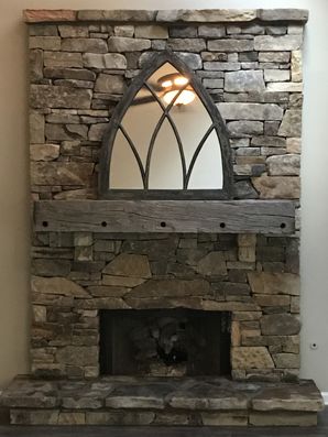 Rustic Fieldstone Fireplace in Lawrenceville, GA (1)