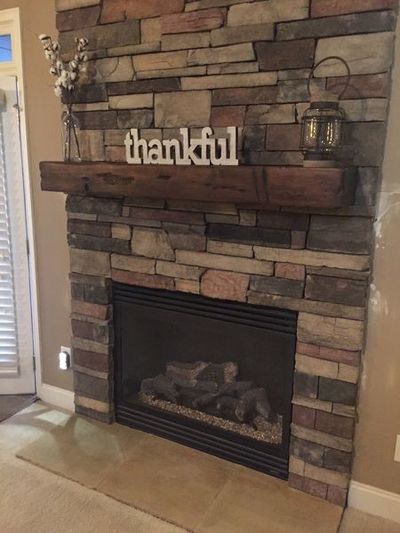 Country Ledgestone and Distressed Mantle in Flowery Branch, GA (1)
