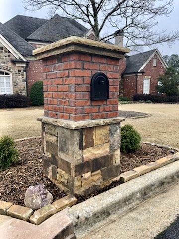 Stone and Brick Mailbox in Marietta, GA (1)