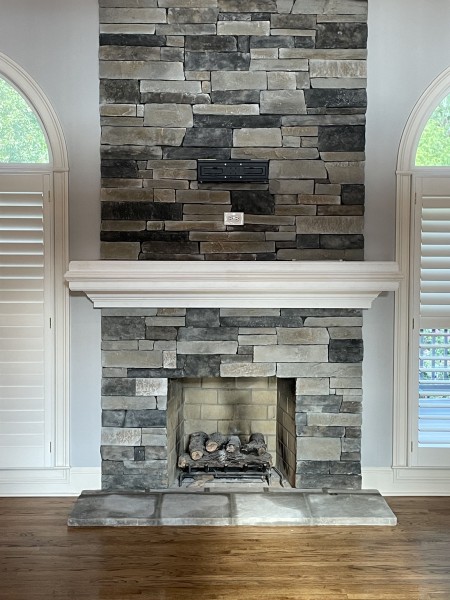 Synthetic Stone Fireplace in Buford, GA (1)