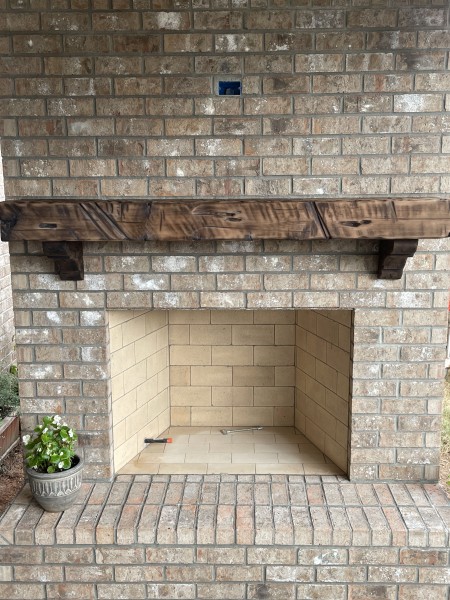 Brick Outdoor Fireplace in Buford, GA (1)