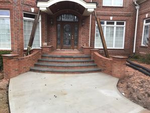 Thermal Bluestone an Wing Walls for New Steps in Johns Creek, GA (1)