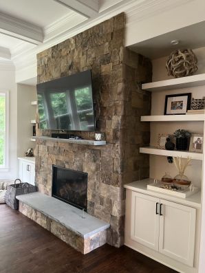 TN Fieldstone Fireplace in  Roswell, GA (2)