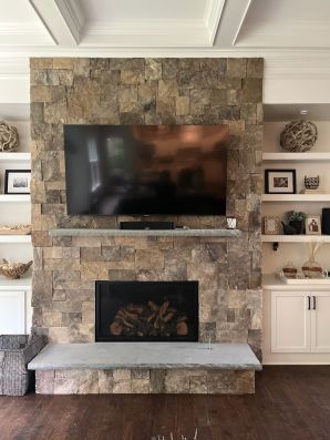 TN Fieldstone Fireplace in  Roswell, GA (1)