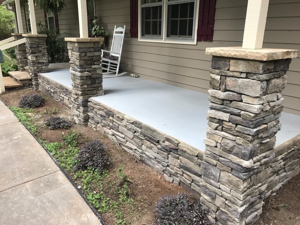 Bucks County Southern Ledgestone Walls and Columns in Cumming, Ga (1)