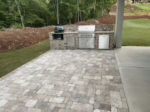 Paver Patio with Outdoor Grilling Station in Flowery Branch, GA (4)