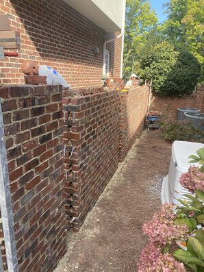 Brick Privacy Wall Installation in Brookhaven, GA (2)